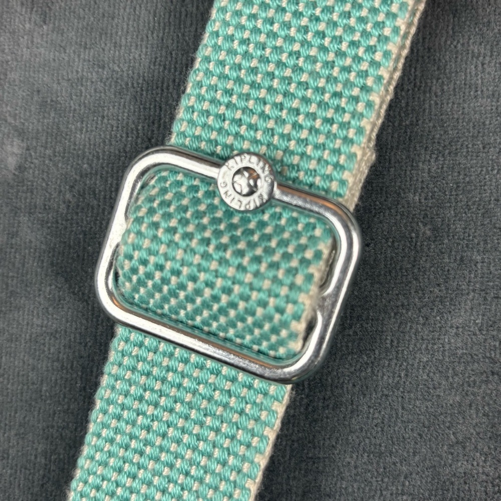 EUC Kipling Alvar multi-pocket Crossbody Bag in Mint Green Perfect condition! - Picture 5 of 15